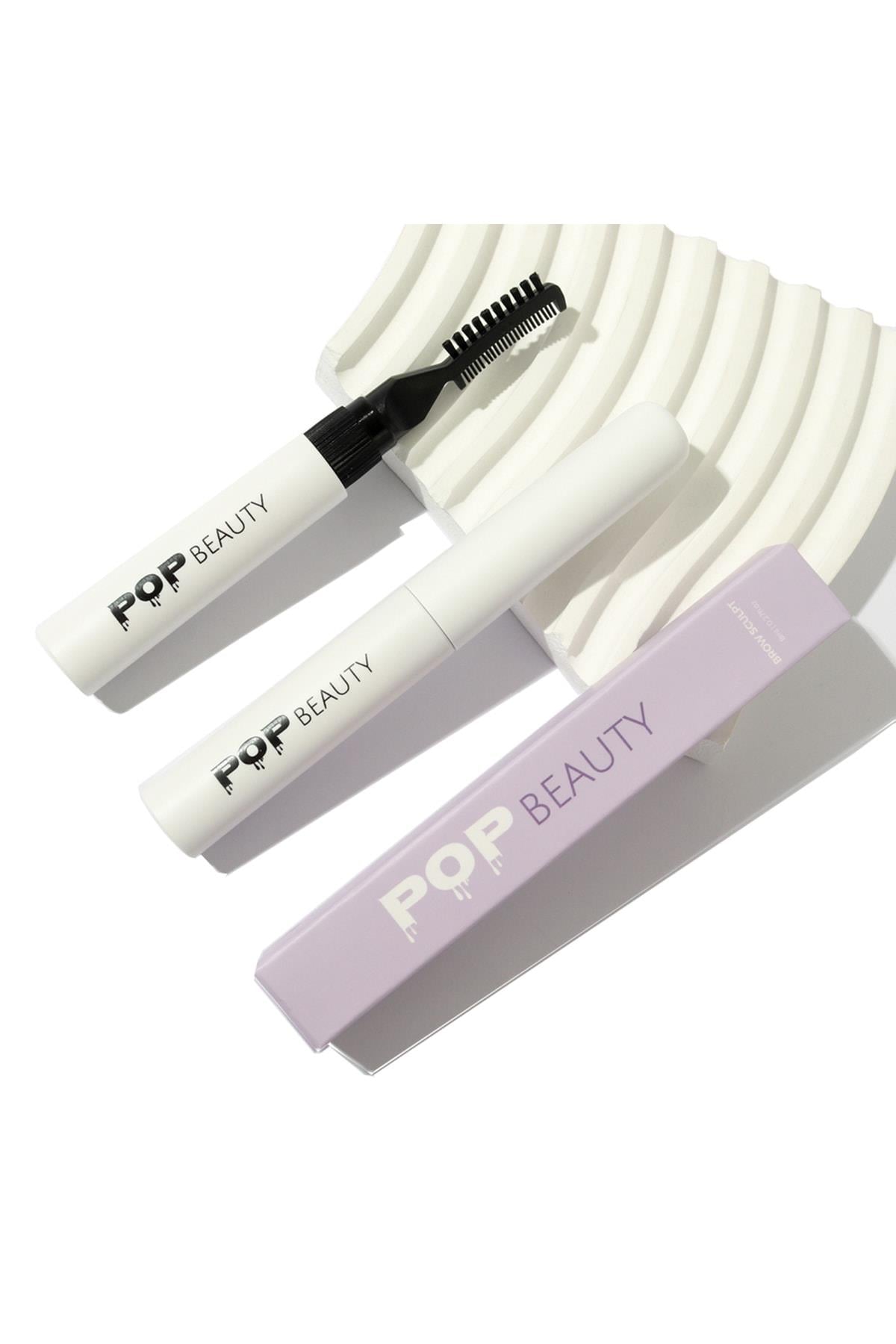 POP Beauty-Kaş Sabitleyici Ve Şekillendirici Kaş Fırçası Tarağı Ve Sabitleyici Jel Laminasyon Etkili-Kaş Fırçası-7-Milagron.com