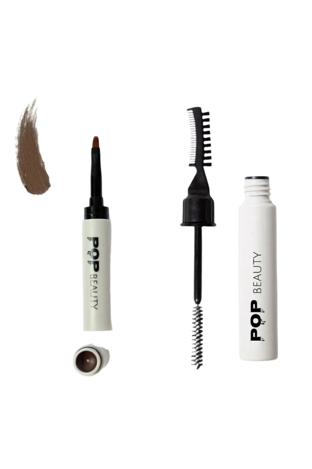 POP Beauty-Kaş Sabitleyici Ve Şekillendirici & Kaş Pomadı 2'li Kaş Bakım Seti-Kaş Fırçası-1-Milagron.com