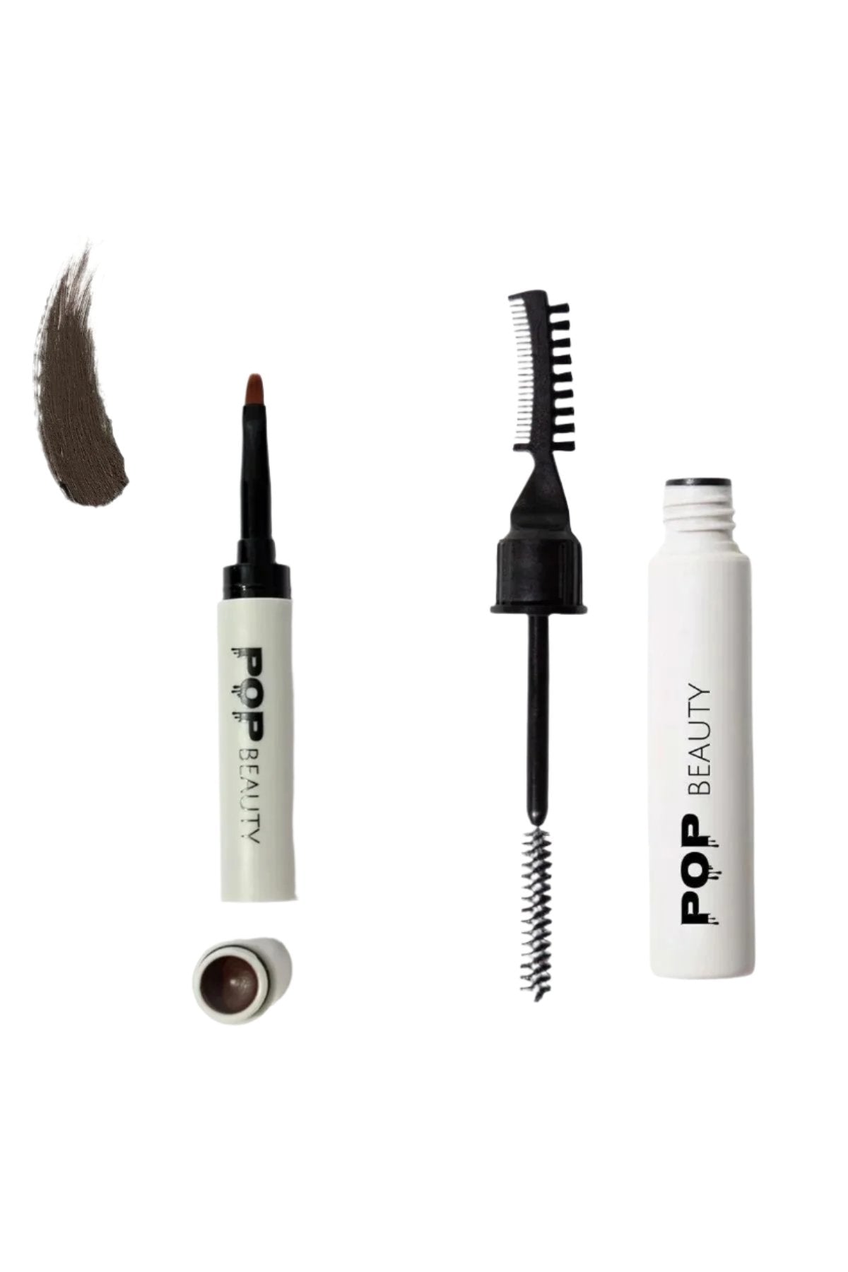POP Beauty-Kaş Sabitleyici Ve Şekillendirici & Kaş Pomadı 2'li Kaş Bakım Seti-Kaş Fırçası-1-Milagron.com