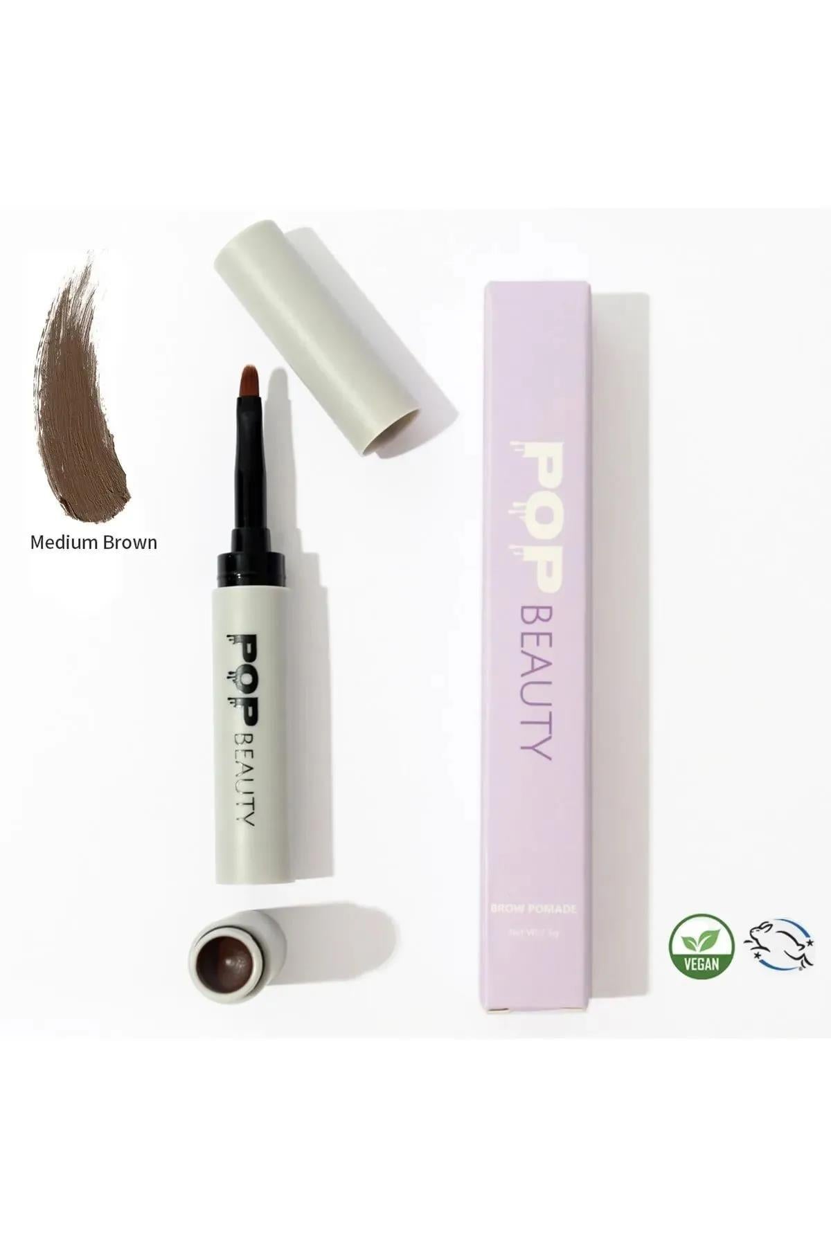 POP Beauty-Kaş Sabitleyici Ve Şekillendirici & Kaş Pomadı 2'li Kaş Bakım Seti-Kaş Fırçası-2-Milagron.com
