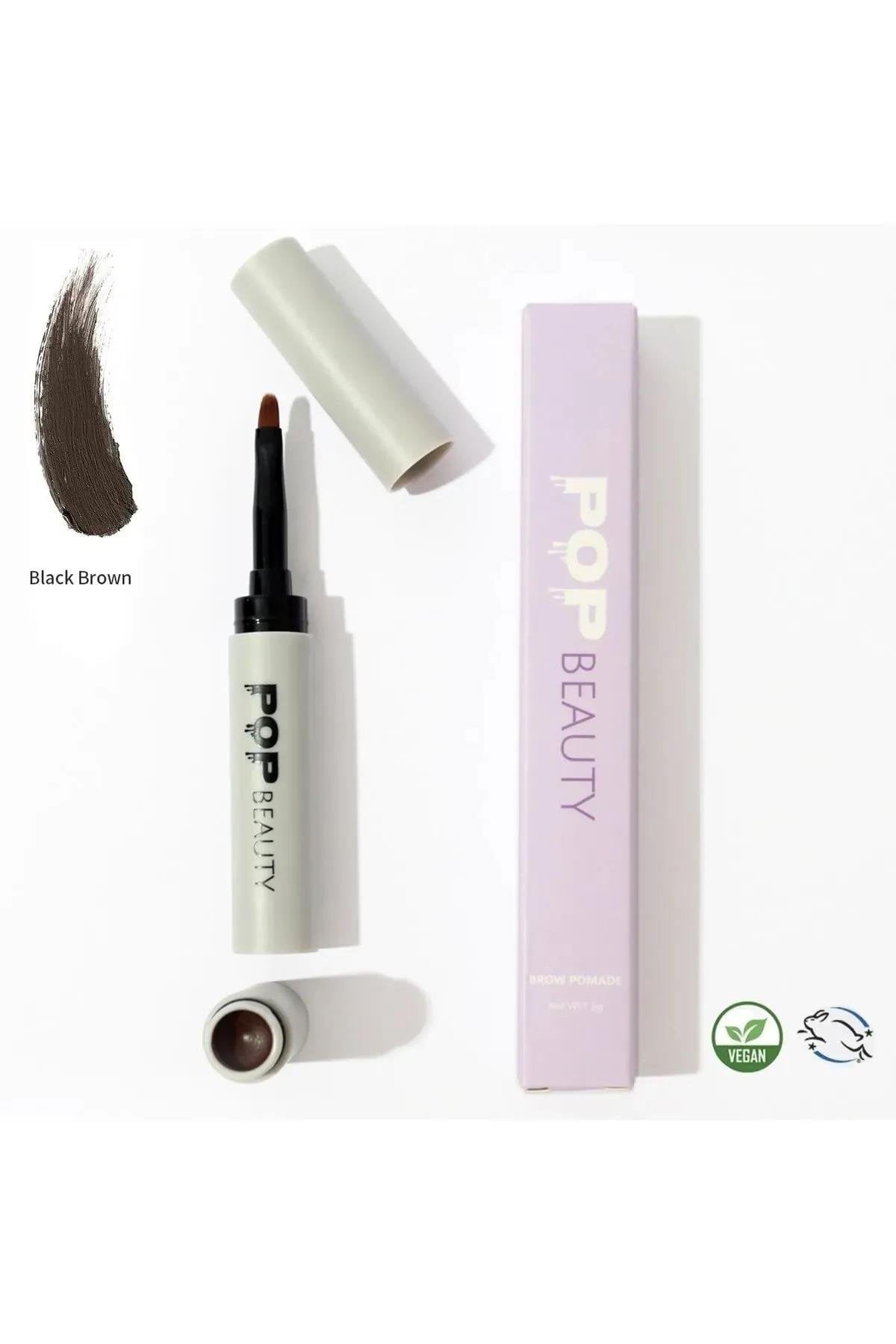 POP Beauty-Kaş Sabitleyici Ve Şekillendirici & Kaş Pomadı 2'li Kaş Bakım Seti-Kaş Fırçası-2-Milagron.com