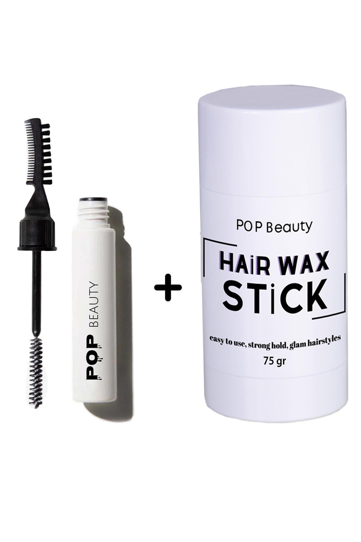 POP Beauty-Kaş Sabitleyici Ve Şekillendirici & Saç Şekillendirici Stick Wax-Saç Jölesi-1-Milagron.com