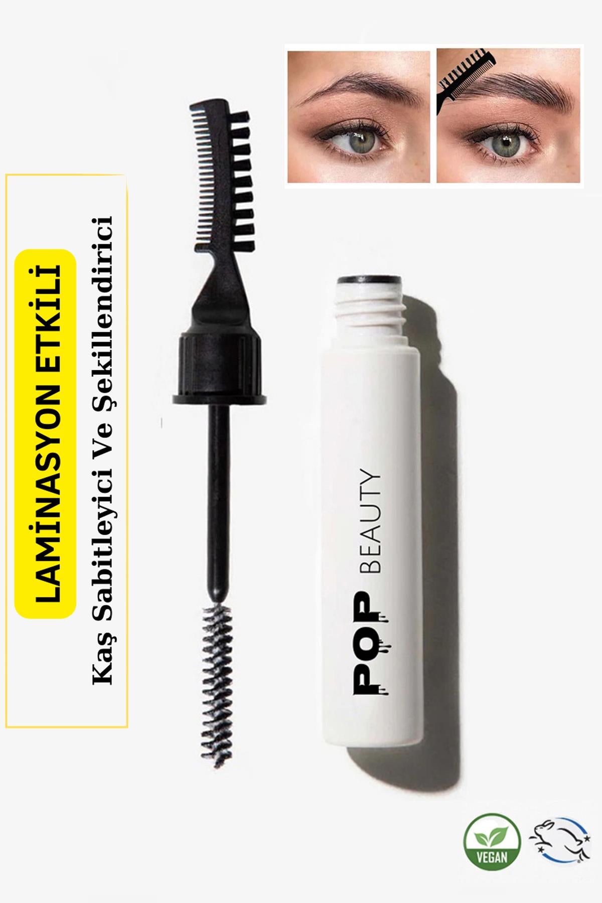 POP Beauty-Kaş Sabitleyici Ve Şekillendirici & Saç Şekillendirici Stick Wax-Saç Jölesi-2-Milagron.com