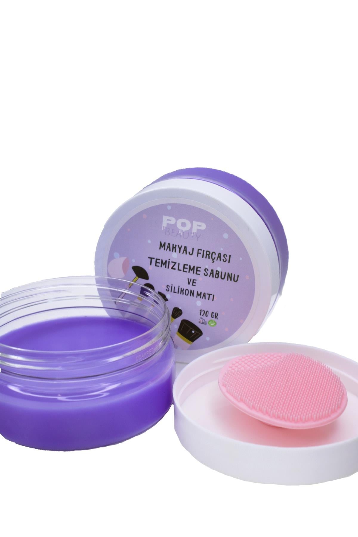 POP Beauty-Makyaj Fırçası Ve Süngerini Temizleme Sabunu + Silikon Matı 120gr - Büyük Boy-Makyaj Fırçası Temizleyici-3-Milagron.com