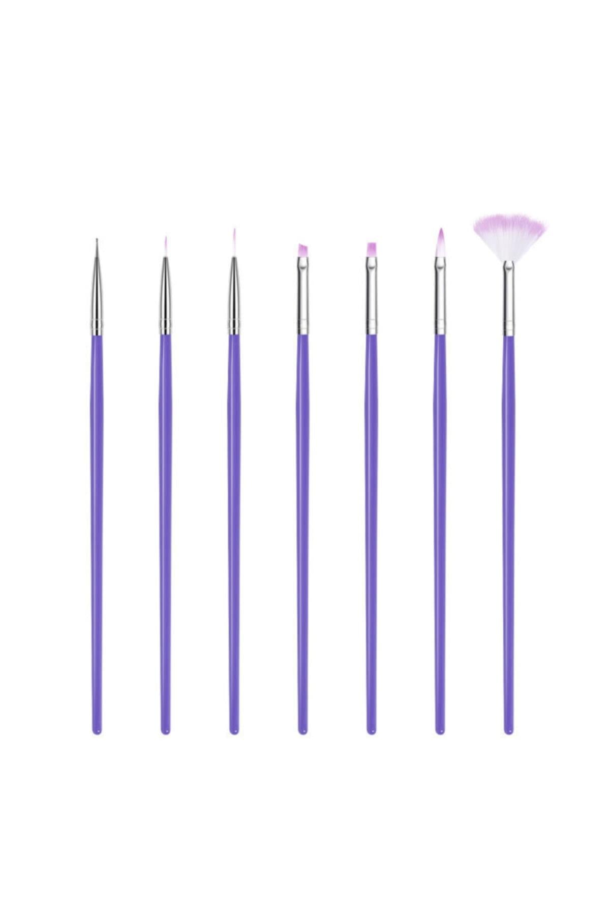 POP Beauty-Nail Art Tırnak Süsleme Desen Fırça Seti - Uv Jel Tırnak Boyama Fırçası-Takma Tırnak ve Aksesuarları-1-Milagron.com