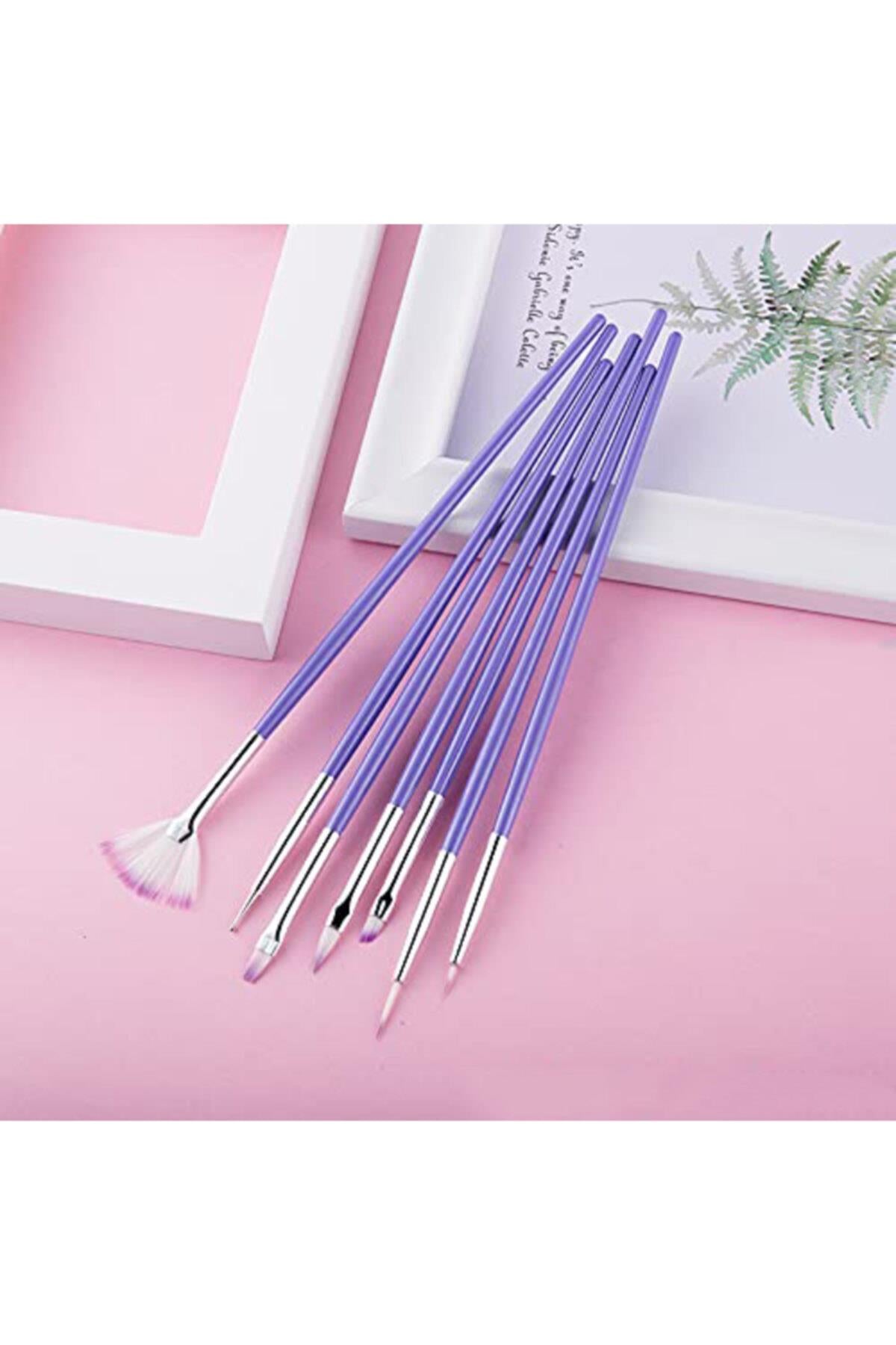 POP Beauty-Nail Art Tırnak Süsleme Desen Fırça Seti - Uv Jel Tırnak Boyama Fırçası-Takma Tırnak ve Aksesuarları-3-Milagron.com