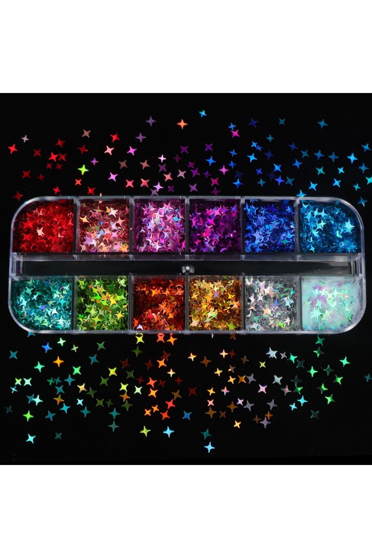 POP Beauty-Nail Art Tırnak Süsleme Pul Seti Yıldız Desenli-Tırnak Süsleme-1-Milagron.com