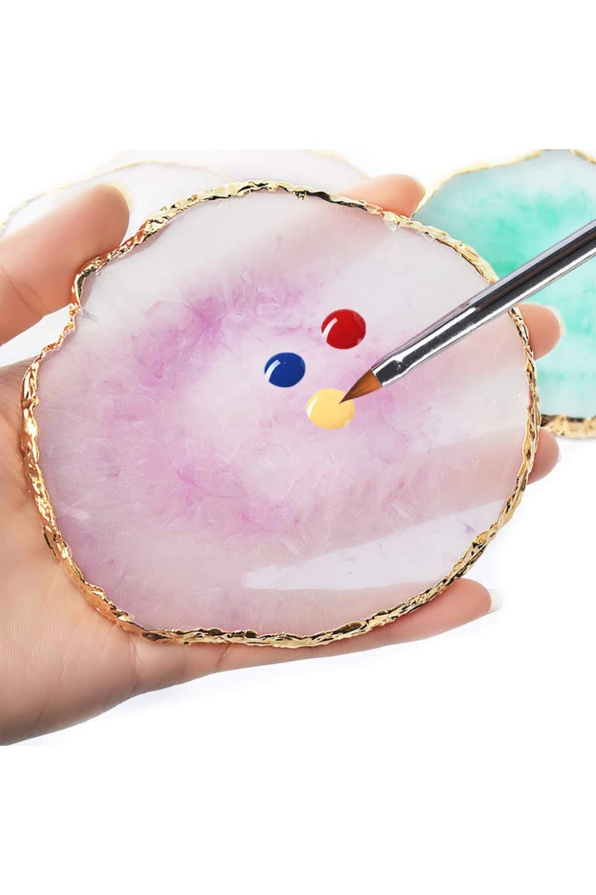 POP Beauty-Nail Art Ve Tırnak Süsleme Paleti Oje Ve Boya Karıştırıcı Dekoratif Reçine Palet-Takma Tırnak ve Aksesuarları-3-Milagron.com