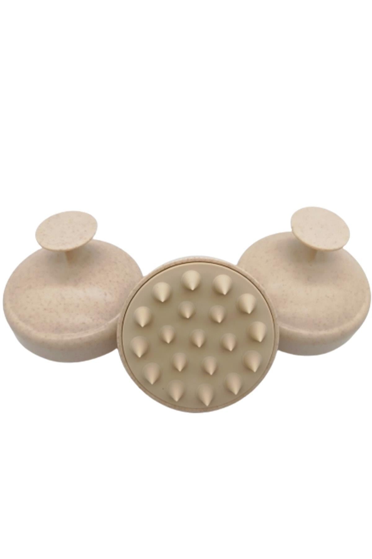 POP Beauty-Saç Bakım Fırçası Şampuan Tarağı - Bej-Fırça & Tarak-3-Milagron.com