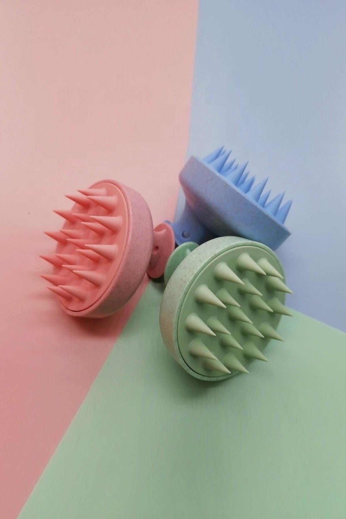 POP Beauty-Saç Bakım Fırçası - Şampuan Tarağı - Duş Fırçası Pastel Yeşi̇l-Fırça & Tarak-5-Milagron.com