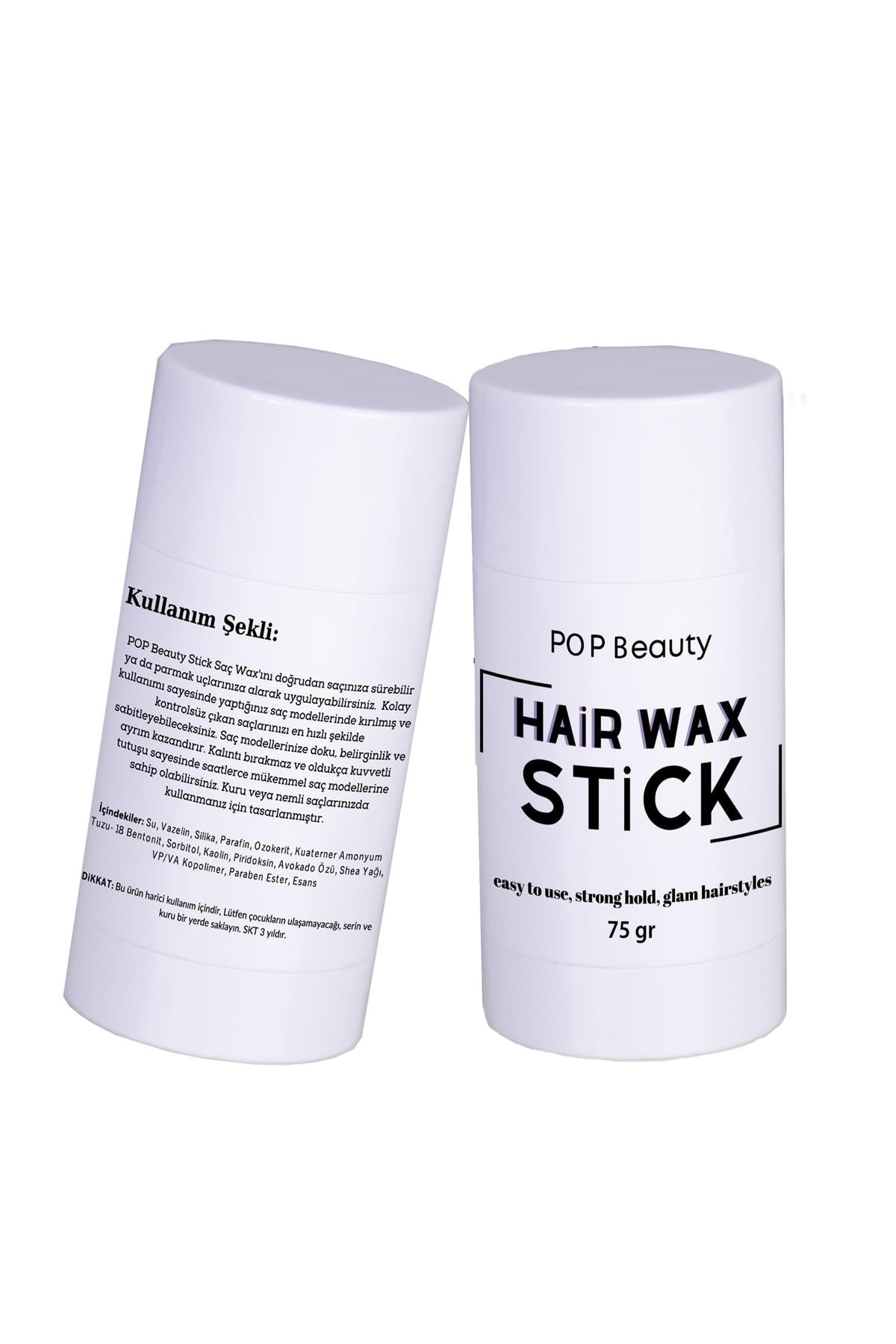 POP Beauty-Saç Şekillendirici Stick Wax 75gr-Saç Jölesi-4-Milagron.com