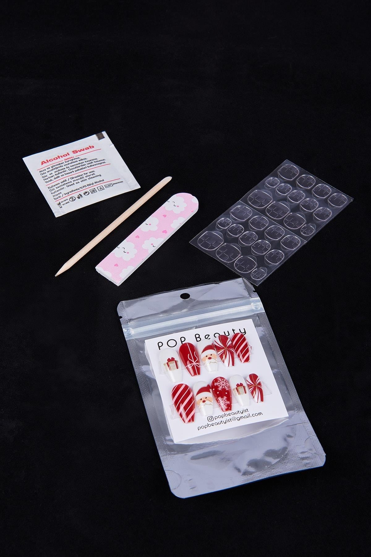 POP Beauty-Takma Tırnak Seti-Takma Tırnak ve Aksesuarları-4-Milagron.com