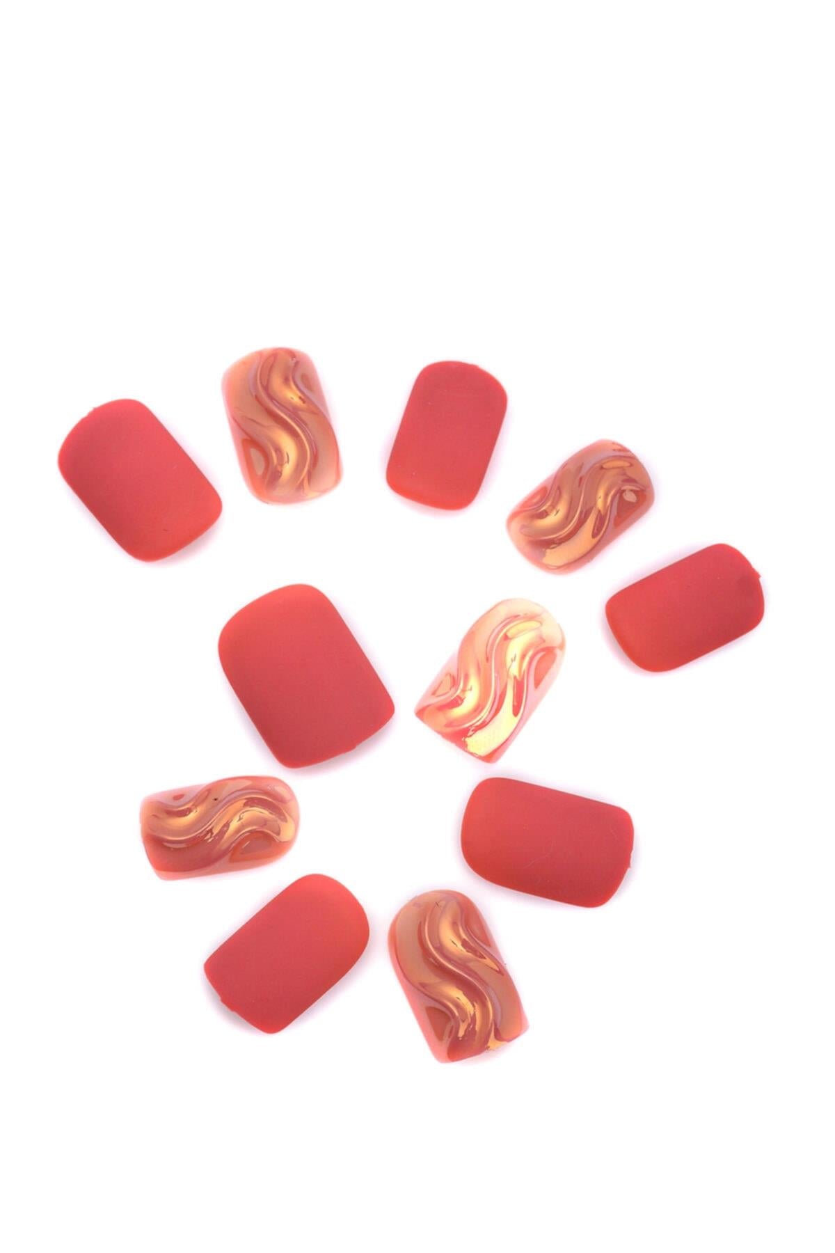 POP Beauty-Takma Tırnak Seti Ve Zararsız Yapıştırıcı-Takma Tırnak ve Aksesuarları-1-Milagron.com