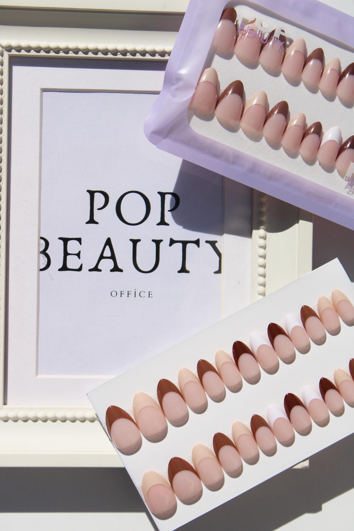 POP Beauty-Takma Tırnak Seti & Zararsız Yapıştırıcı-Takma Tırnak ve Aksesuarları-4-Milagron.com