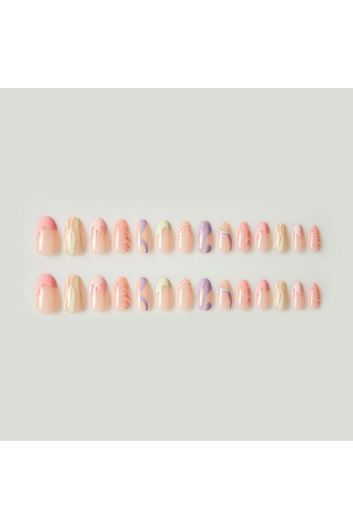 POP Beauty-Takma Tırnak Seti & Zararsız Yapıştırıcı-Takma Tırnak ve Aksesuarları-1-Milagron.com