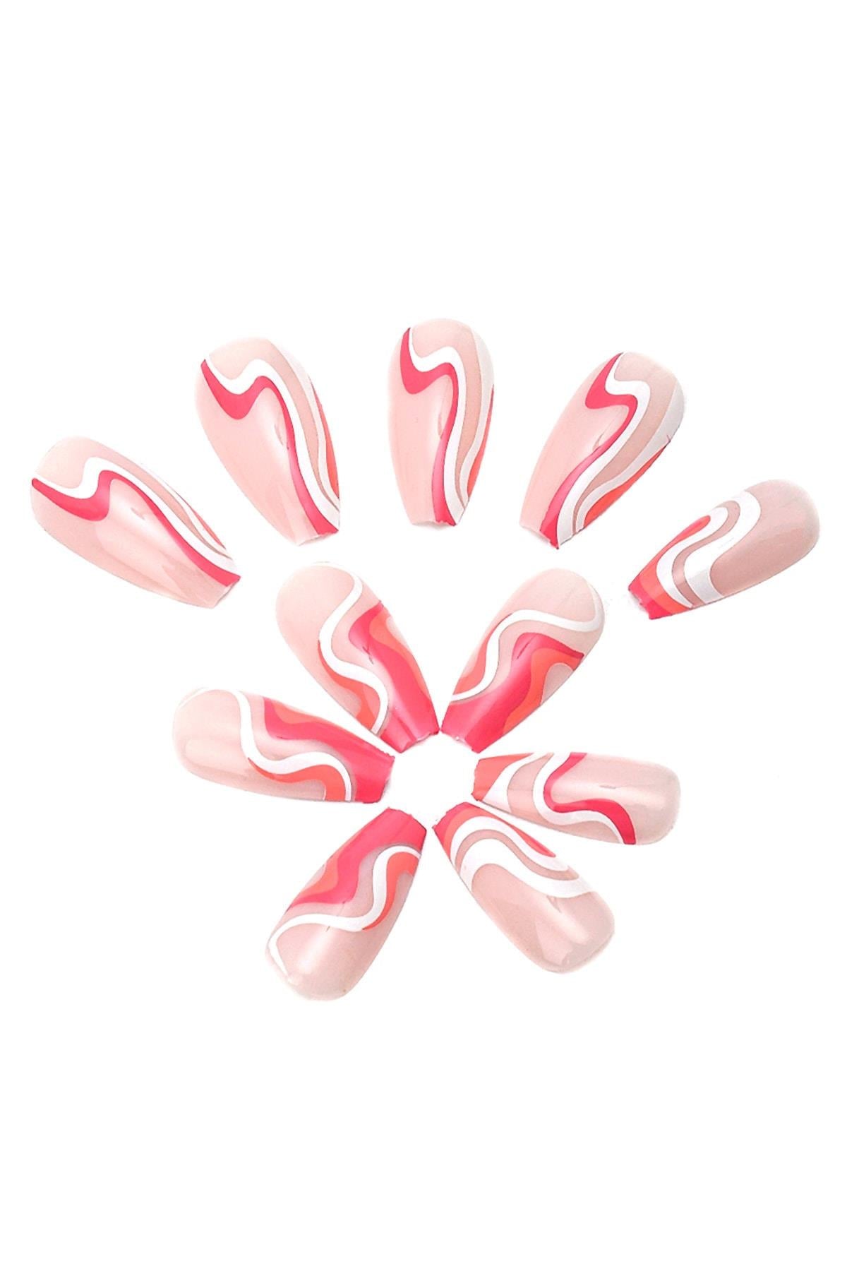 POP Beauty-Takma Tırnak Seti & Zararsız Yapıştırıcı-Takma Tırnak ve Aksesuarları-1-Milagron.com