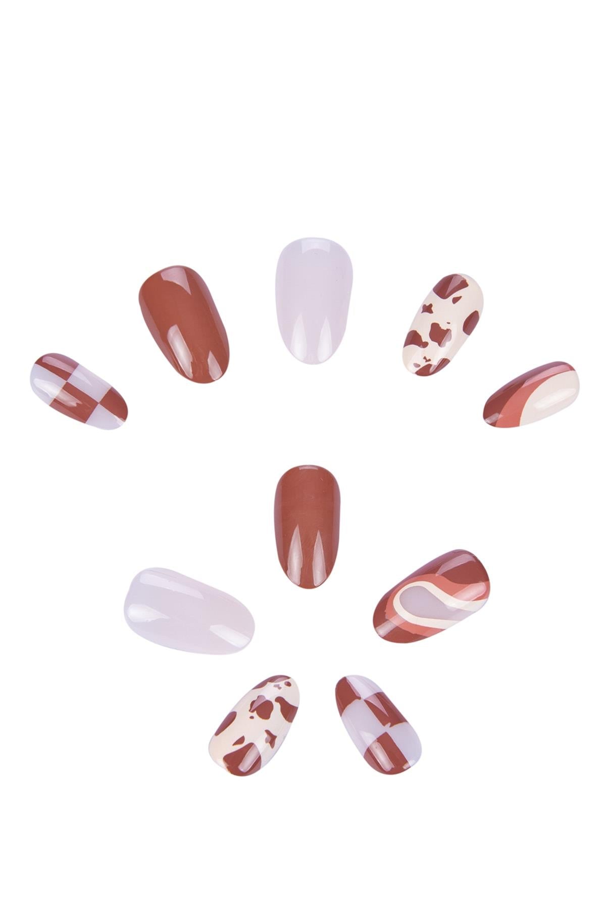 POP Beauty-Takma Tırnak Seti & Zararsız Yapıştırıcı-Takma Tırnak ve Aksesuarları-1-Milagron.com