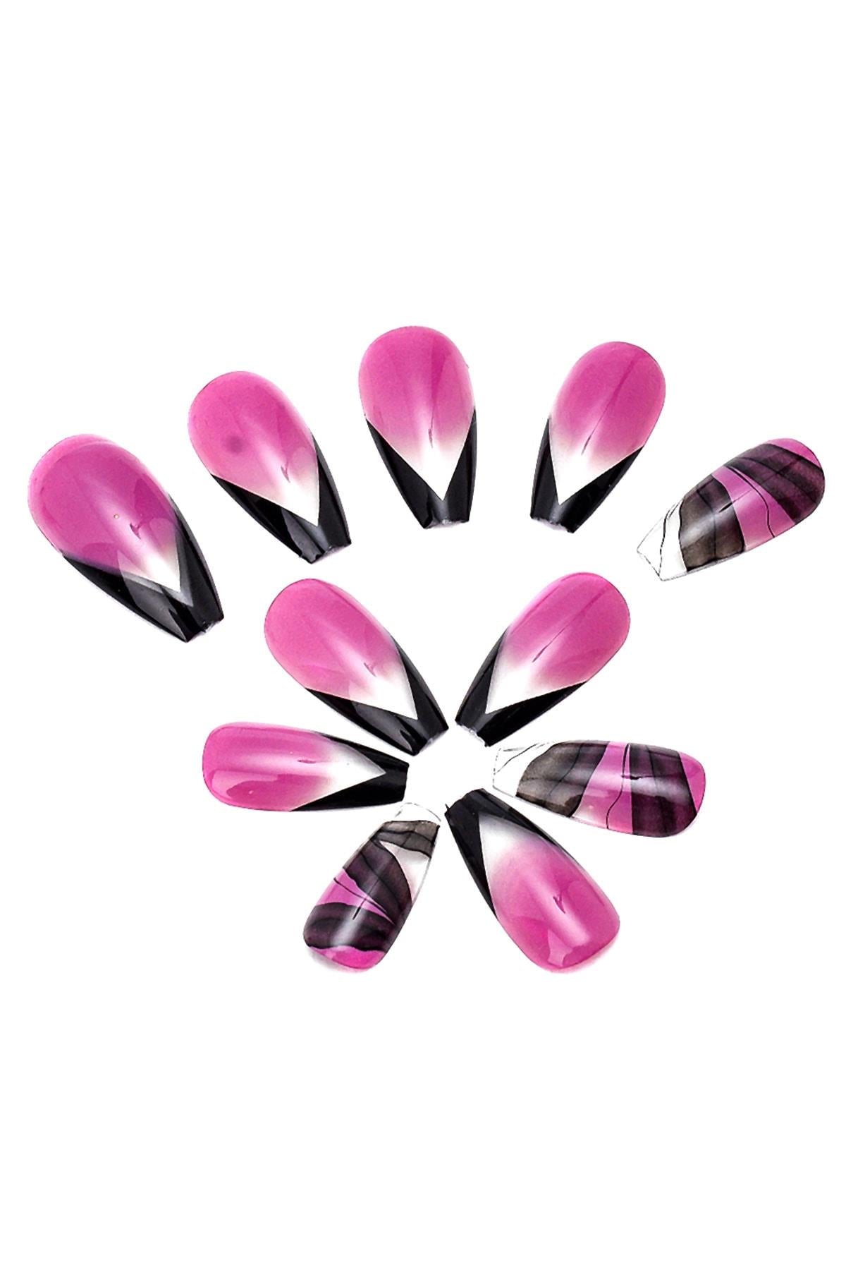 POP Beauty-Takma Tırnak Seti Zararsız Yapıştırıcı-Takma Tırnak ve Aksesuarları-1-Milagron.com