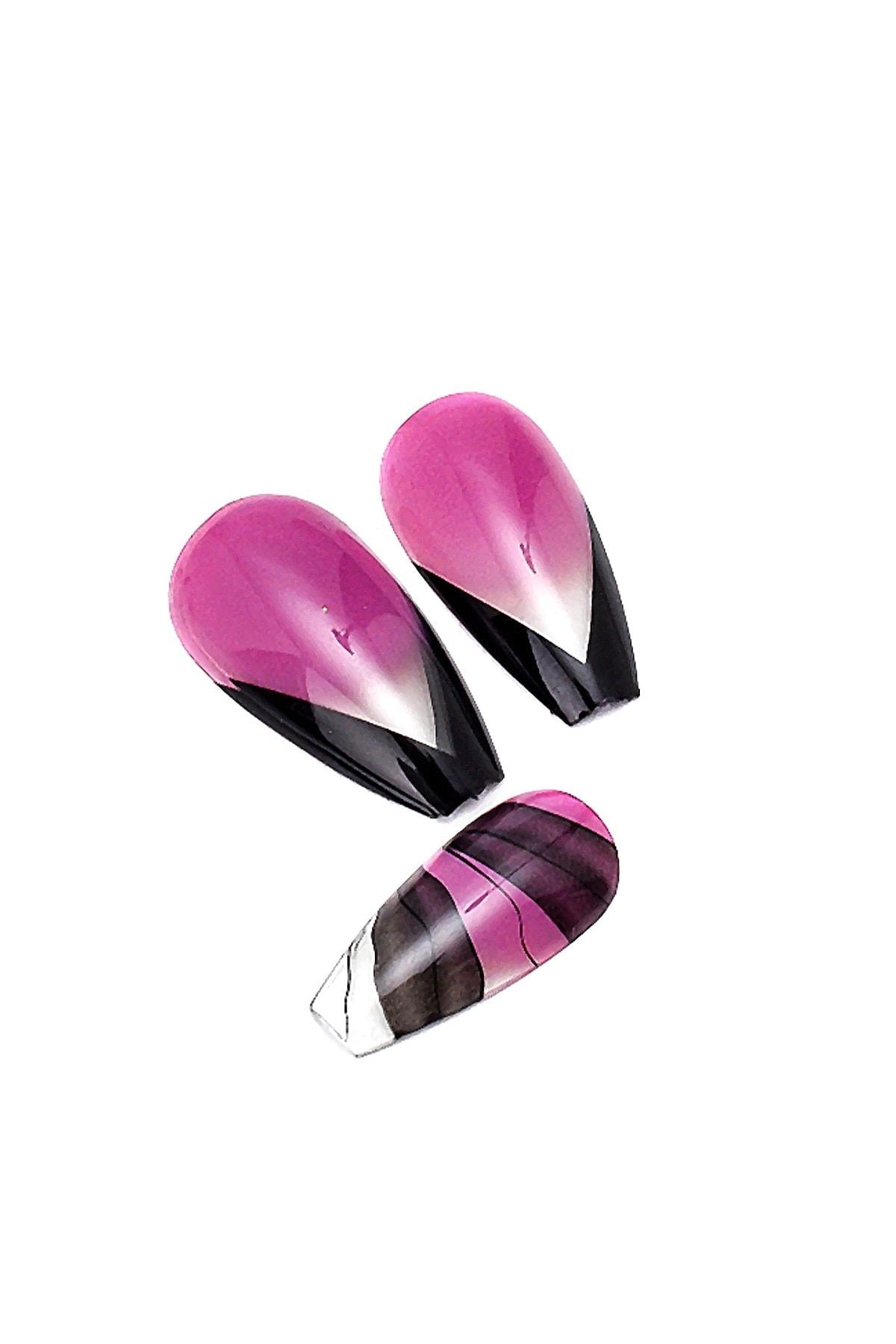 POP Beauty-Takma Tırnak Seti Zararsız Yapıştırıcı-Takma Tırnak ve Aksesuarları-2-Milagron.com