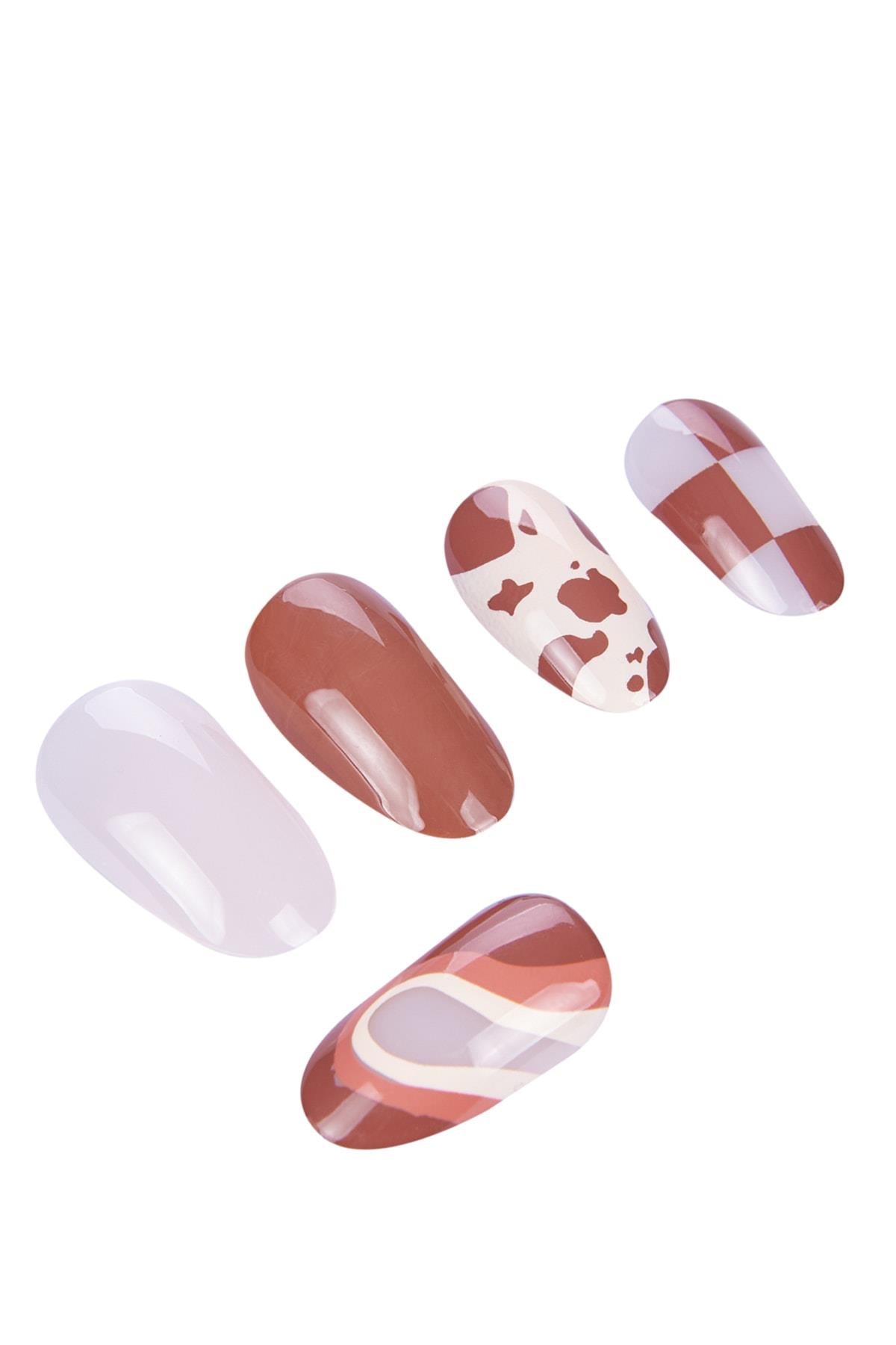 POP Beauty-Takma Tırnak Seti & Zararsız Yapıştırıcı-Takma Tırnak ve Aksesuarları-2-Milagron.com