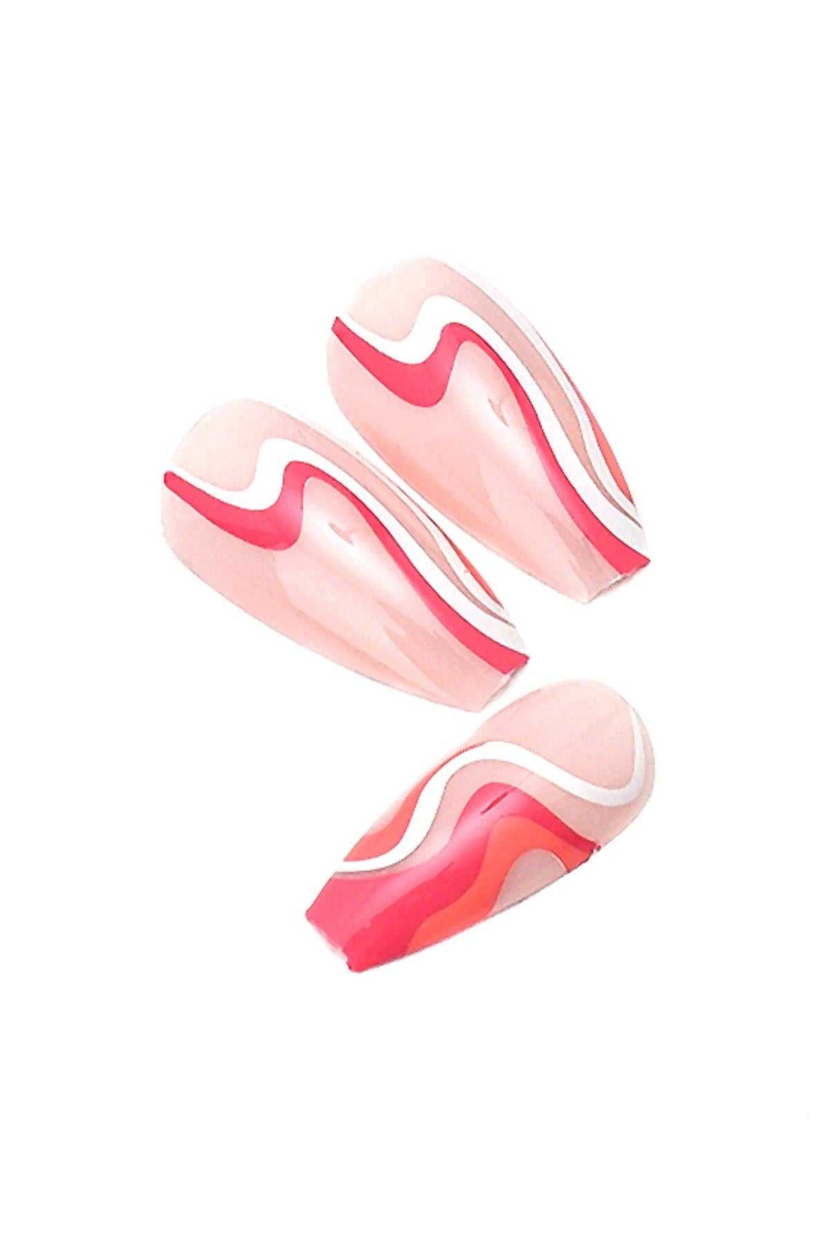 POP Beauty-Takma Tırnak Seti & Zararsız Yapıştırıcı-Takma Tırnak ve Aksesuarları-2-Milagron.com