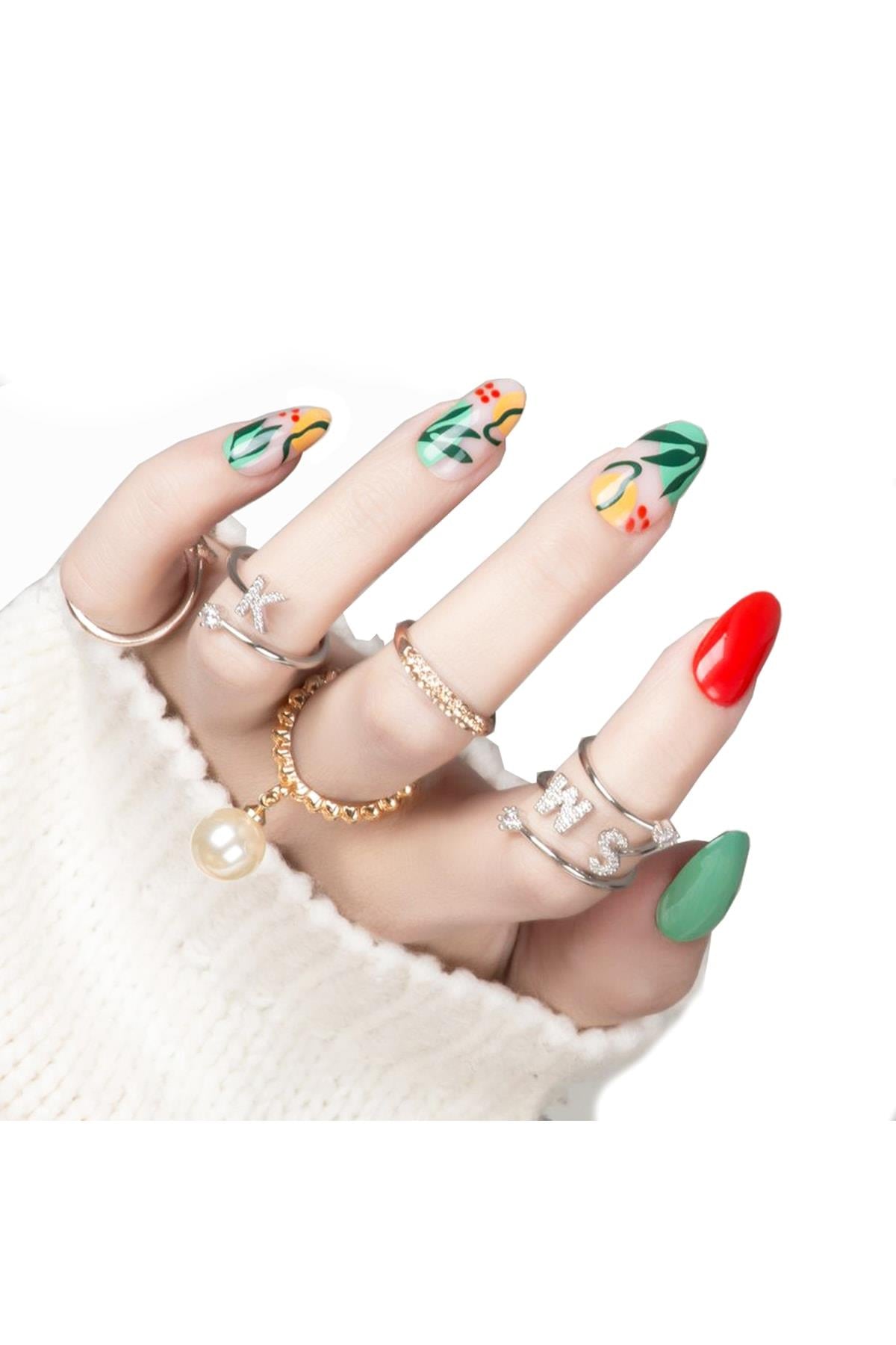 POP Beauty-Takma Tırnak Seti & Zararsız Yapıştırıcı-Takma Tırnak ve Aksesuarları-3-Milagron.com