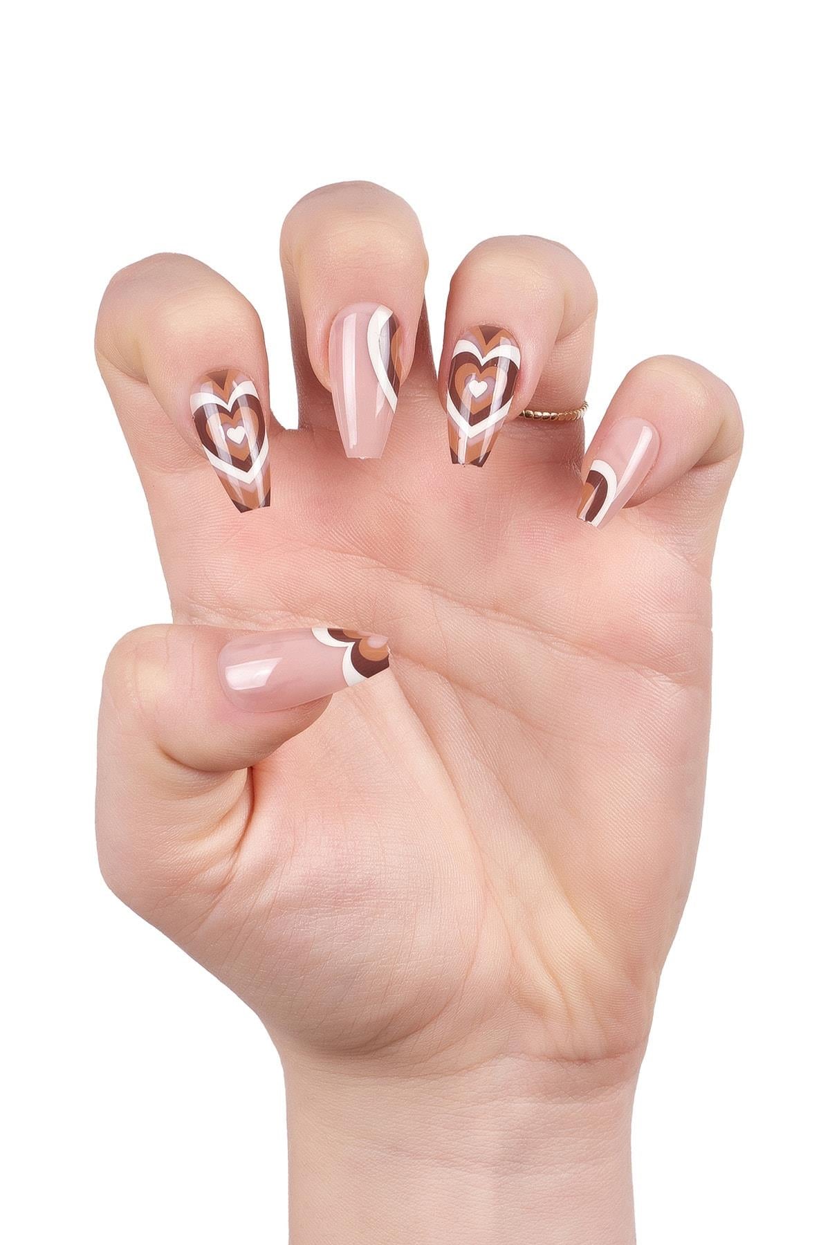 POP Beauty-Takma Tırnak Seti & Zararsız Yapıştırıcı-Takma Tırnak ve Aksesuarları-3-Milagron.com