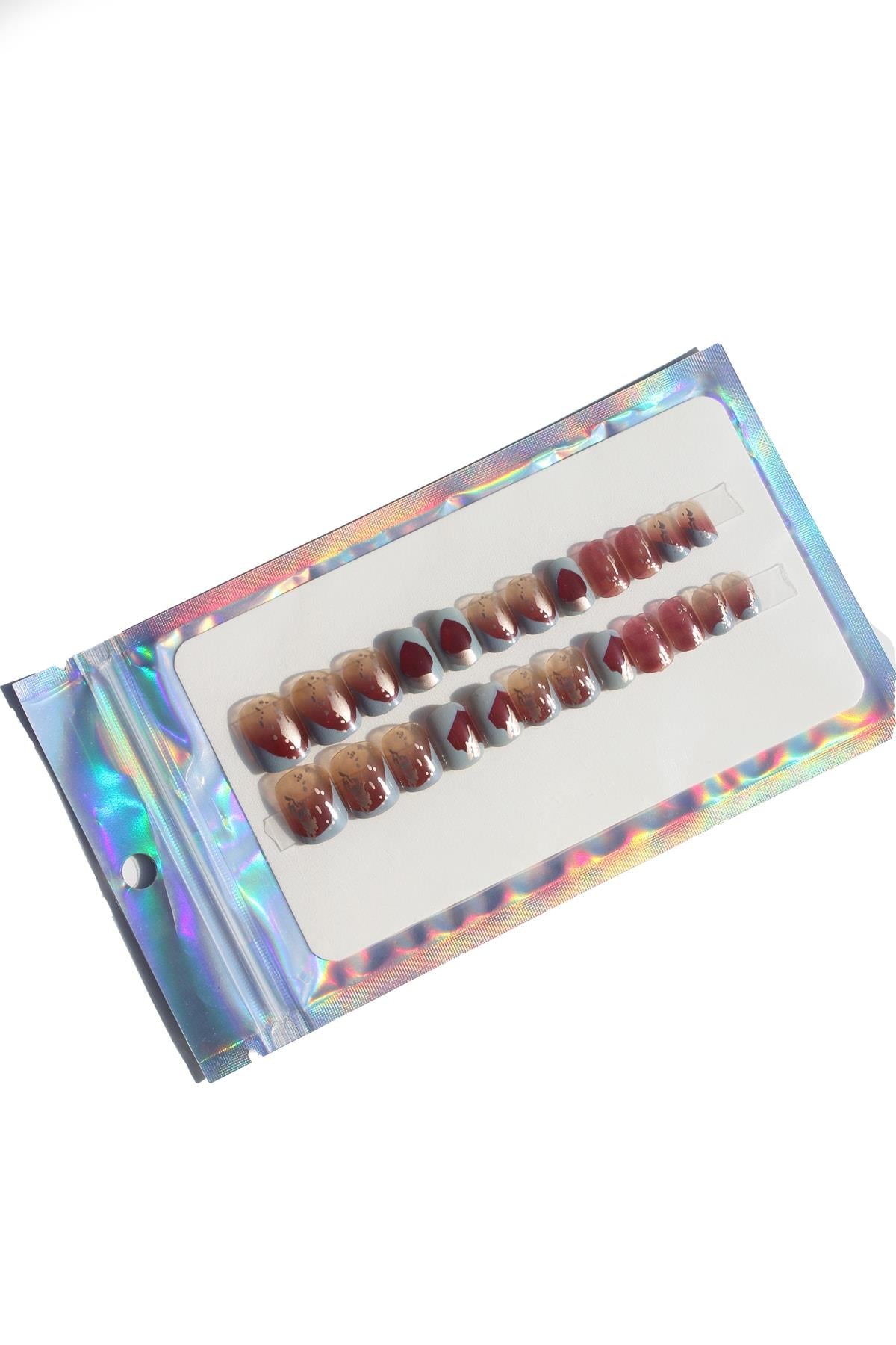 POP Beauty-Takma Tırnak Seti Zararsız Yapıştırıcı-Takma Tırnak ve Aksesuarları-3-Milagron.com