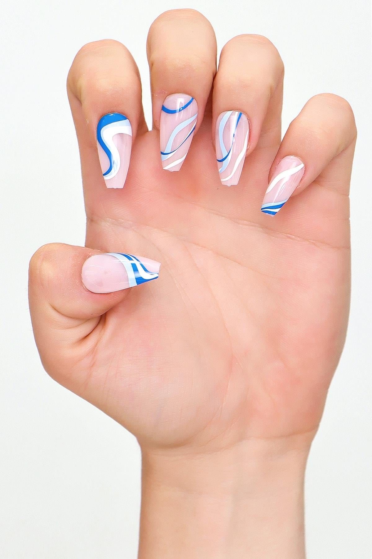 POP Beauty-Takma Tırnak Seti & Zararsız Yapıştırıcı-Takma Tırnak ve Aksesuarları-3-Milagron.com