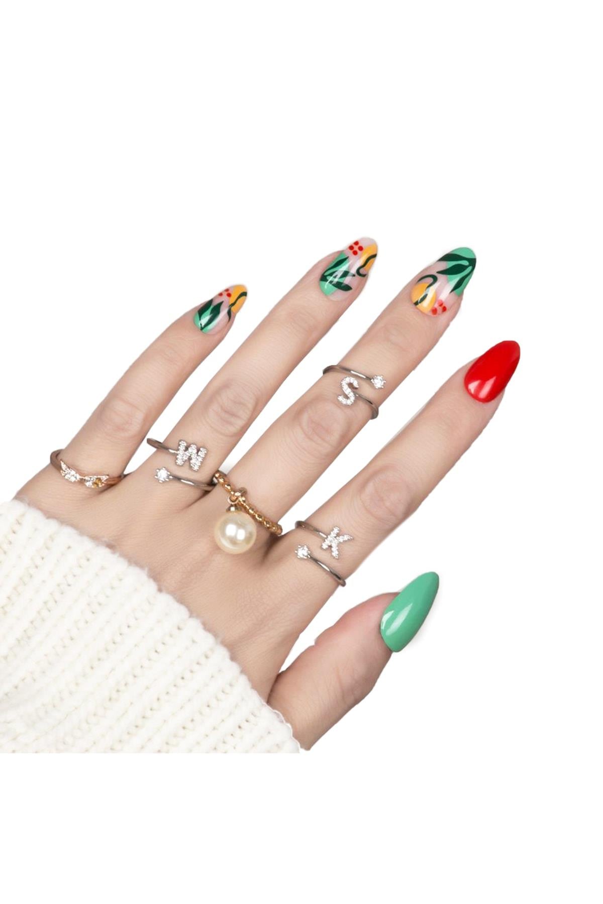 POP Beauty-Takma Tırnak Seti & Zararsız Yapıştırıcı-Takma Tırnak ve Aksesuarları-4-Milagron.com