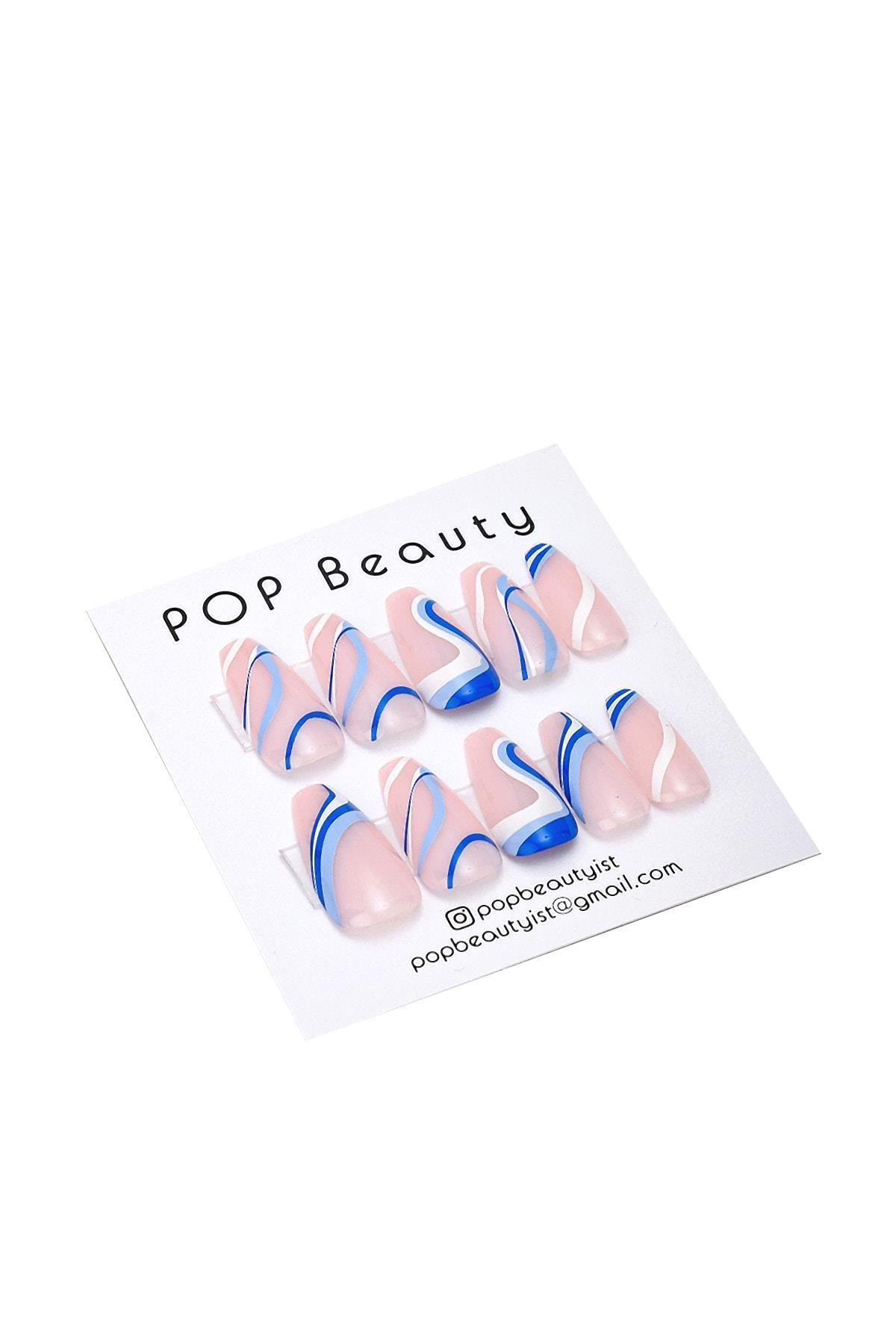 POP Beauty-Takma Tırnak Seti & Zararsız Yapıştırıcı-Takma Tırnak ve Aksesuarları-5-Milagron.com