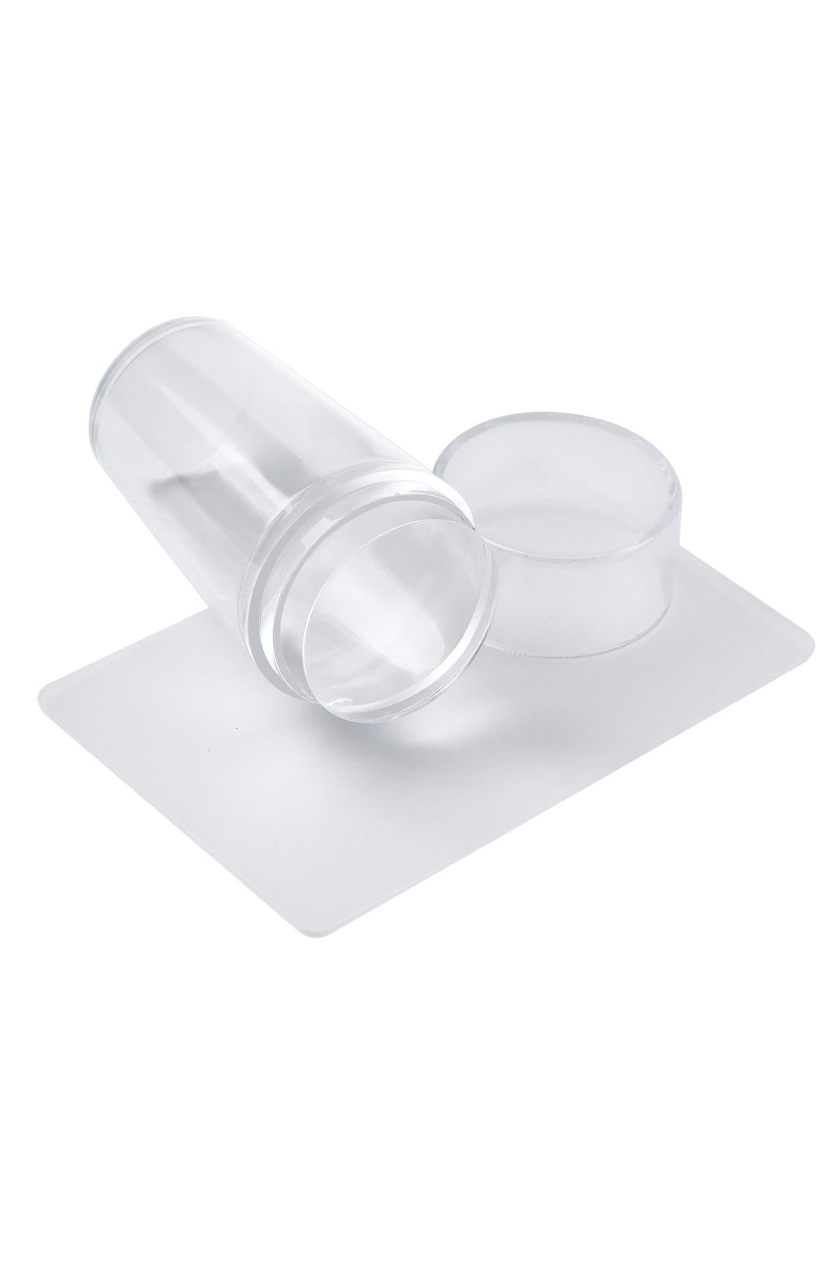 POP Beauty-Tırnak Stampası Nail Art Stampa Plakası - 24'lü şeffaf Takma Tırnak Seti-Takma Tırnak ve Aksesuarları-4-Milagron.com