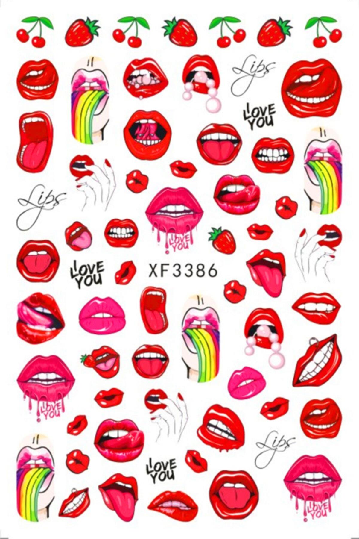 Nail Art Tırnak Süsleme Sticker, Tırnak Dövmesi, Tırnak Tattoo