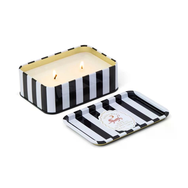 Paddywax A Dopo 184G Tiger Printed Tin Candle - Black Cedar & Fig Mum
