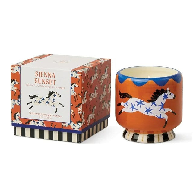 Paddywax A Dopo Luxury Artisan El Boyaması 226G Mum - Horse - Sienna Sunset