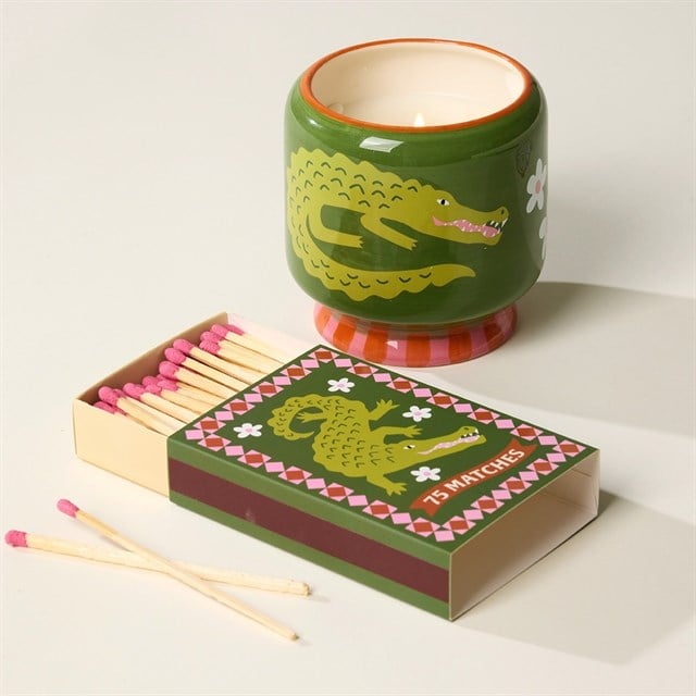 Paddywax A Dopo Luxury Artisan El Boyaması 226G Mum - Crocodile - Prickly Pear