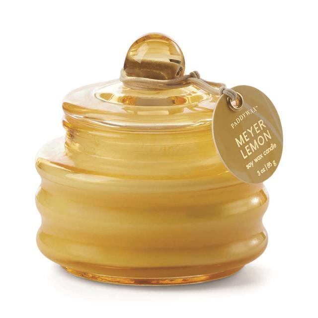 Paddywax-Beam Small Glass Vessel Soya Mum 85 g - Yellow Meyer Lemon-Mum-1-Milagron.com