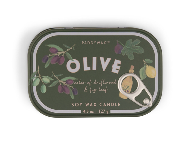 Paddywax-Bistro Olive Printed Tin Candle Fig & Olive127 Gr Mum-Mum-1-Milagron.com