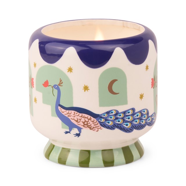 Paddywax A Dopo Luxury Artisan El Boyaması 226G Mum - Peacock - Misted Lime