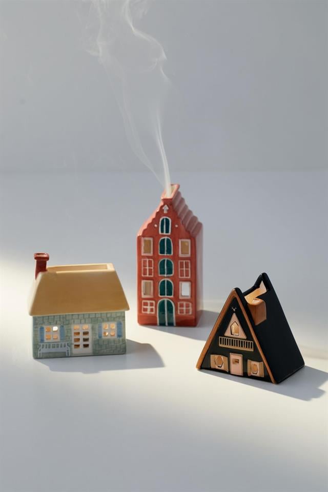 Paddywax-House Cone Incense & Tea Light Holder Tütsülük Amsterdam House-Mum-2-Milagron.com