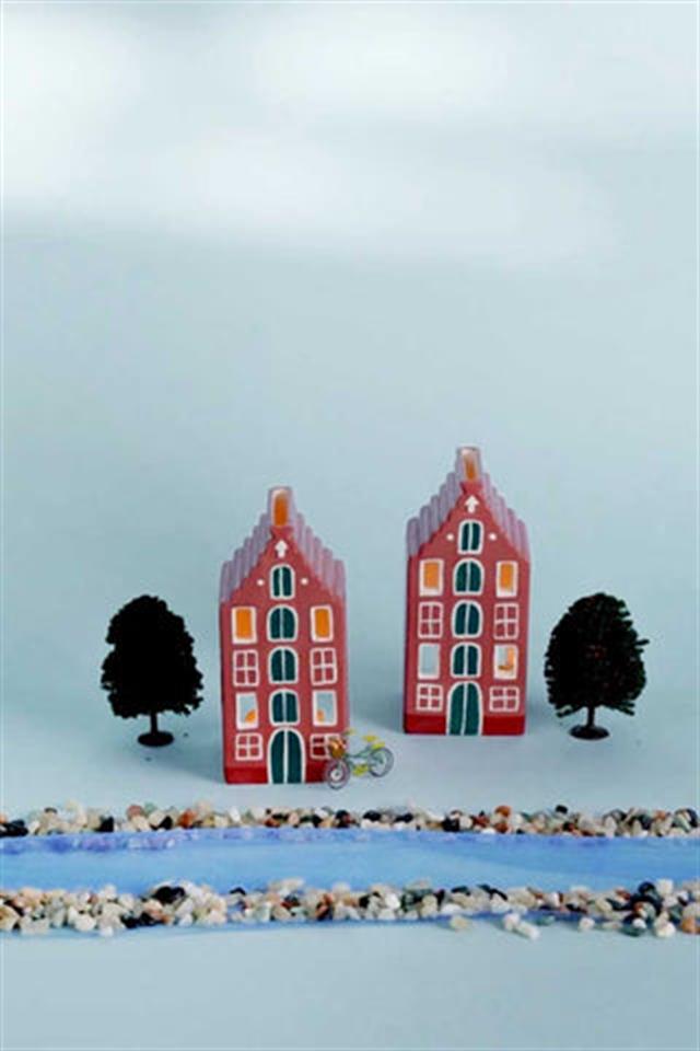 Paddywax-House Cone Incense & Tea Light Holder Tütsülük Amsterdam House-Mum-3-Milagron.com