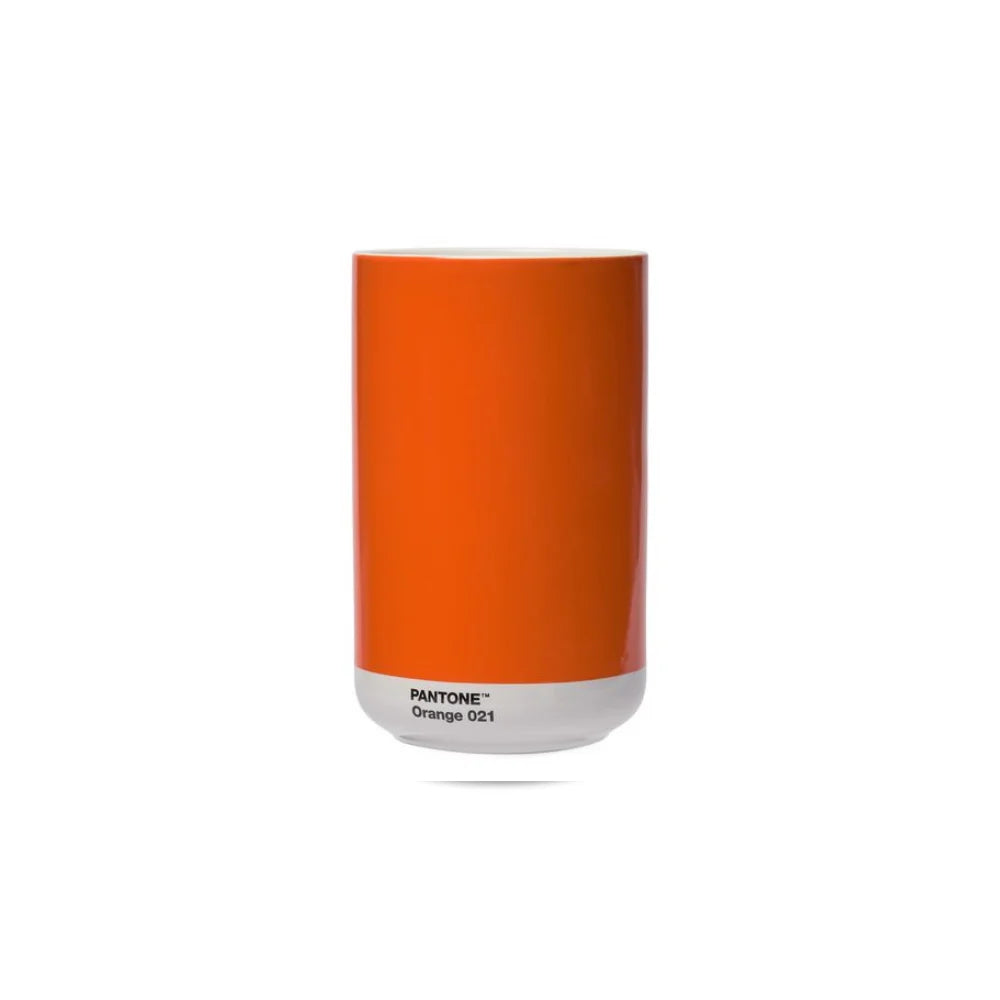 Pantone Orange 021 Turuncu Porselen Vazo + Hediye Kutusu