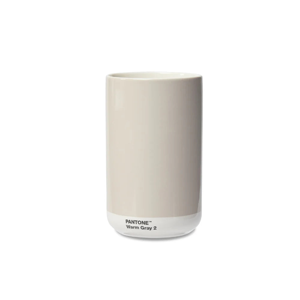 Pantone Warm Gray 2 Gri Porselen Vazo + Hediye Kutusu