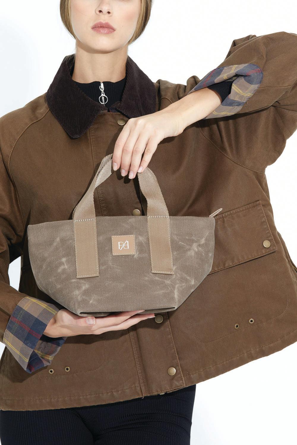 Pap Atelier-Japanese Tote Çanta (Kahve)-Omuz Çantası-3-Milagron.com