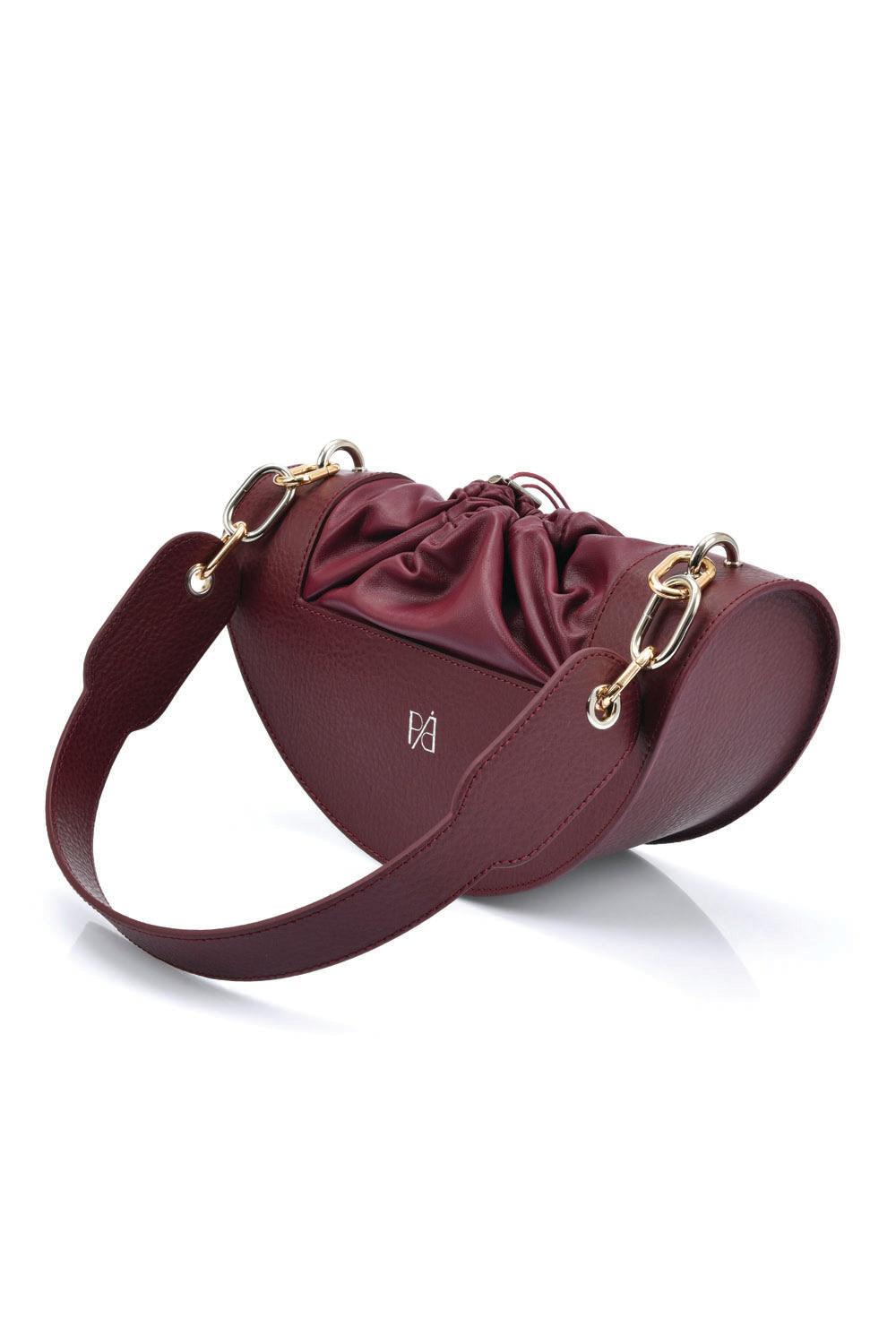 Pap Atelier-Monami Omuz Çantası (Bordo)-Omuz Çantası-1-Milagron.com