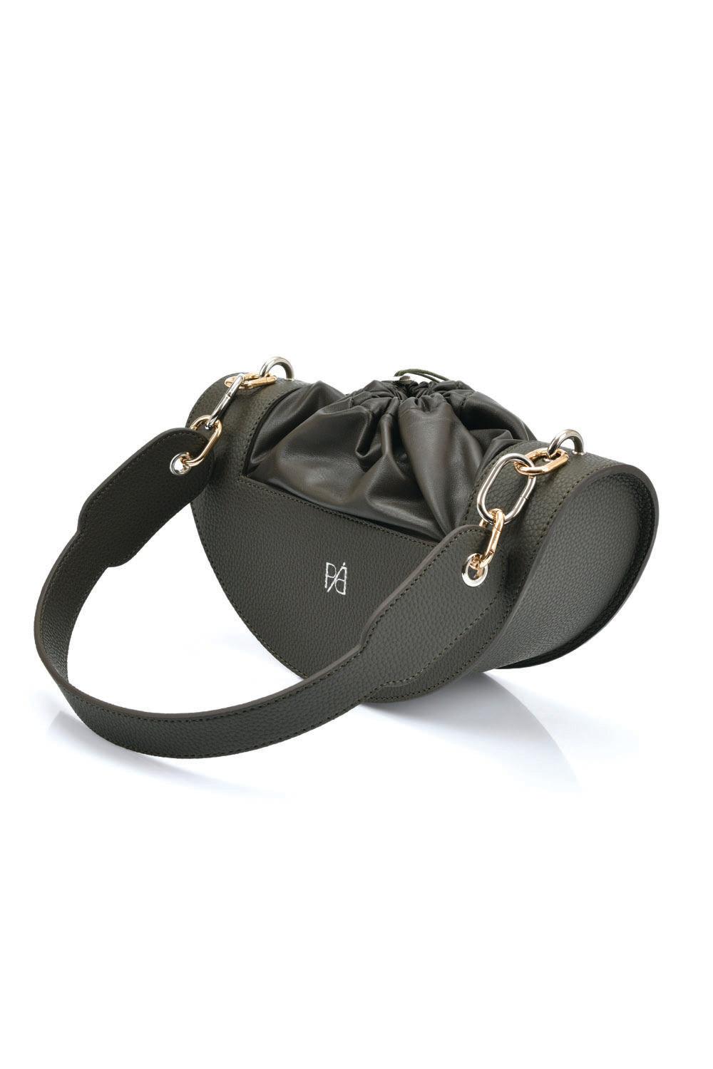 Pap Atelier-Monami Omuz Çantası (Nefti Yeşil)-Omuz Çantası-1-Milagron.com