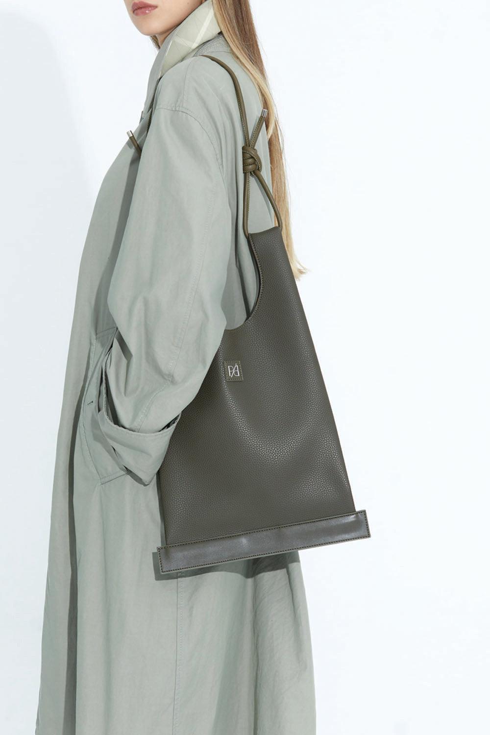 Pap Atelier-Shopper Çanta (Yeşil)-Omuz Çantası-3-Milagron.com