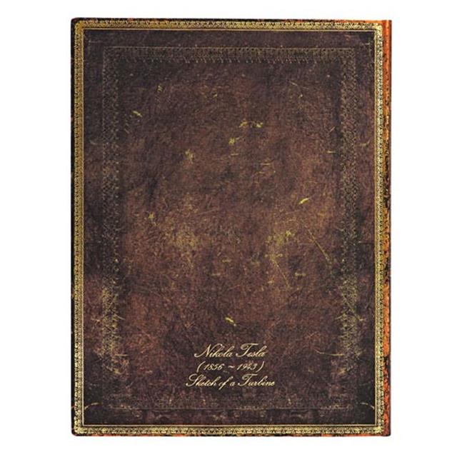 Paperblanks-Tesla Sketch Of A Turbine Yumuşak Kapak 18x23 Çizgili Defter Fb6432 9-Çizgili-2-Milagron.com