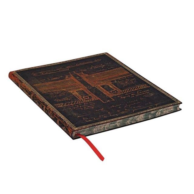 Paperblanks-Tesla Sketch Of A Turbine Yumuşak Kapak 18x23 Çizgili Defter Fb6432 9-Çizgili-3-Milagron.com