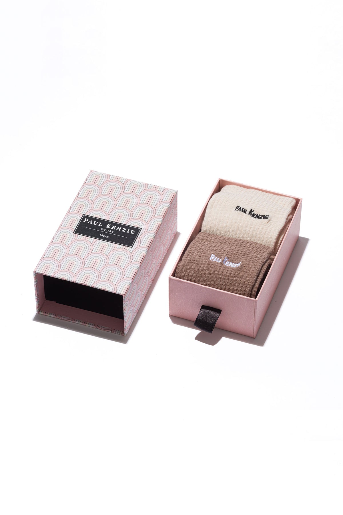 Paul Kenzie-2'li Nakış Logolu Unisex Çorap Vintage Collection Urban-Çorap-1-Milagron.com